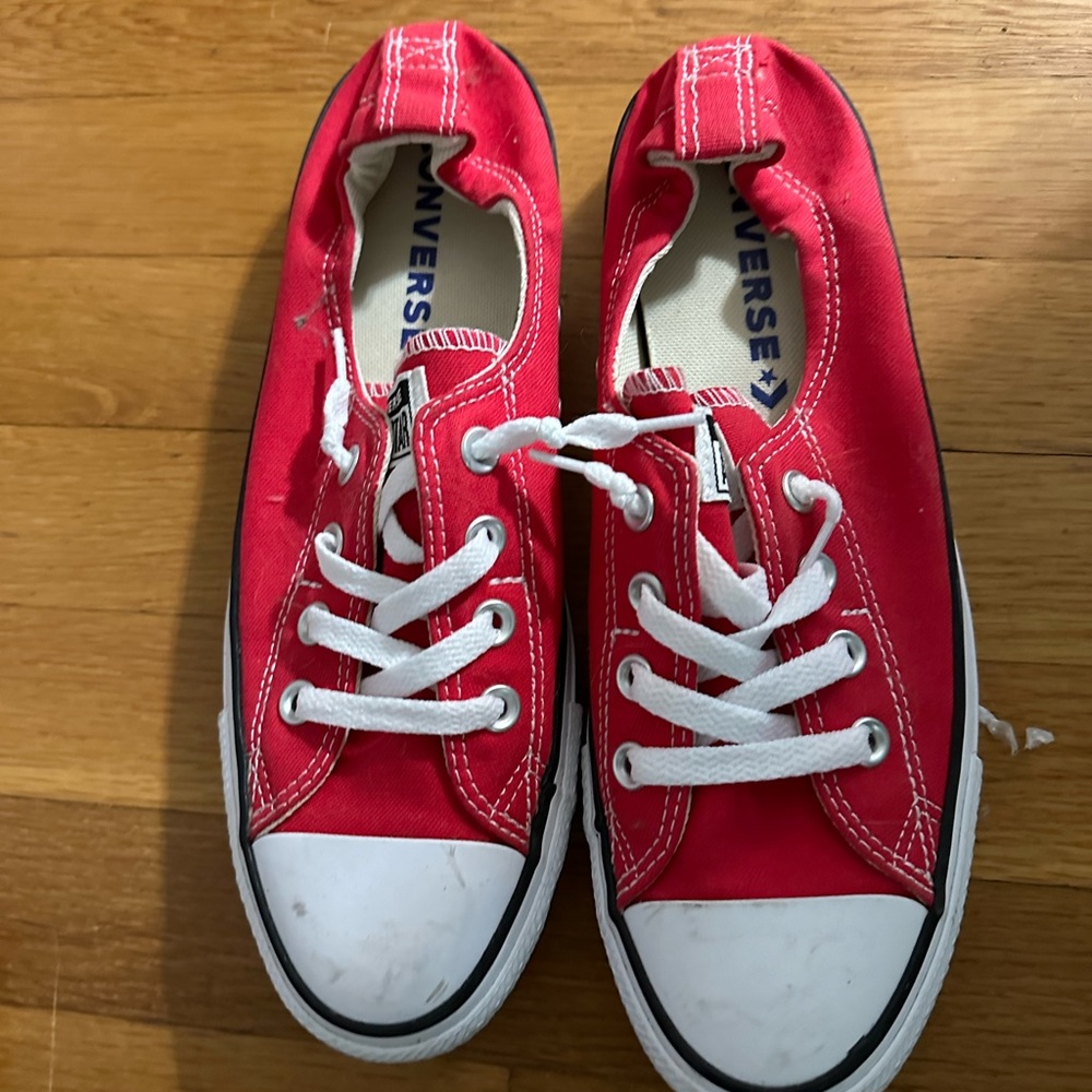 Converse slip on sneakers!  Only worn 1 time!! Perfect condition!